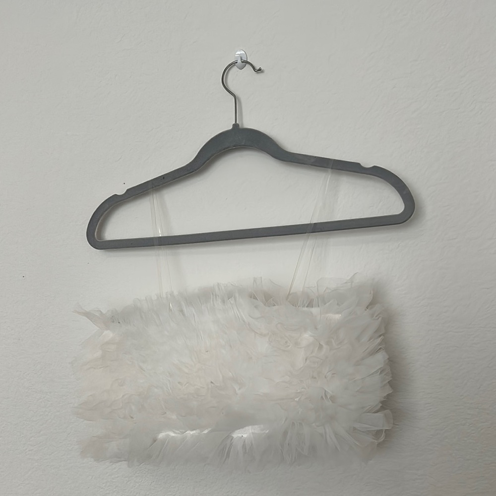 Altar'd State White Feathered Top